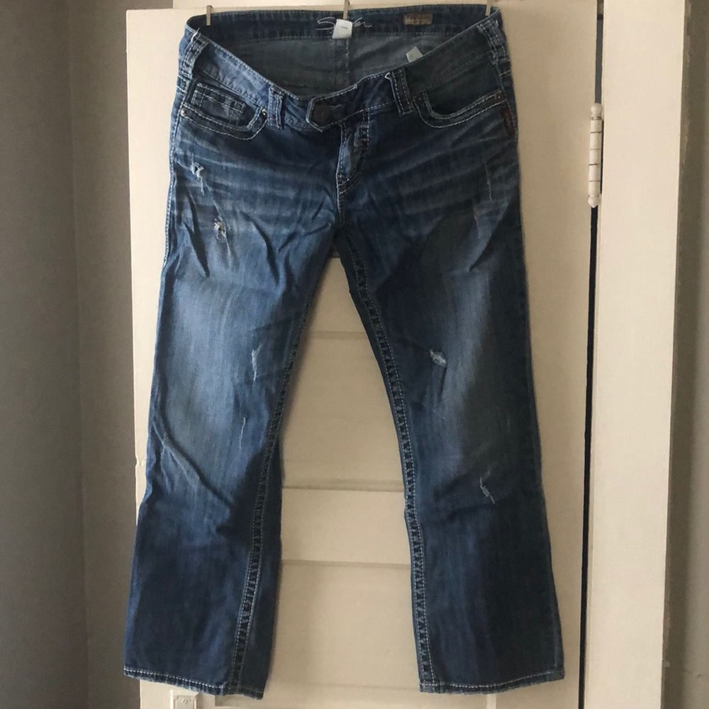 Tuesday Capri Silver Jeans